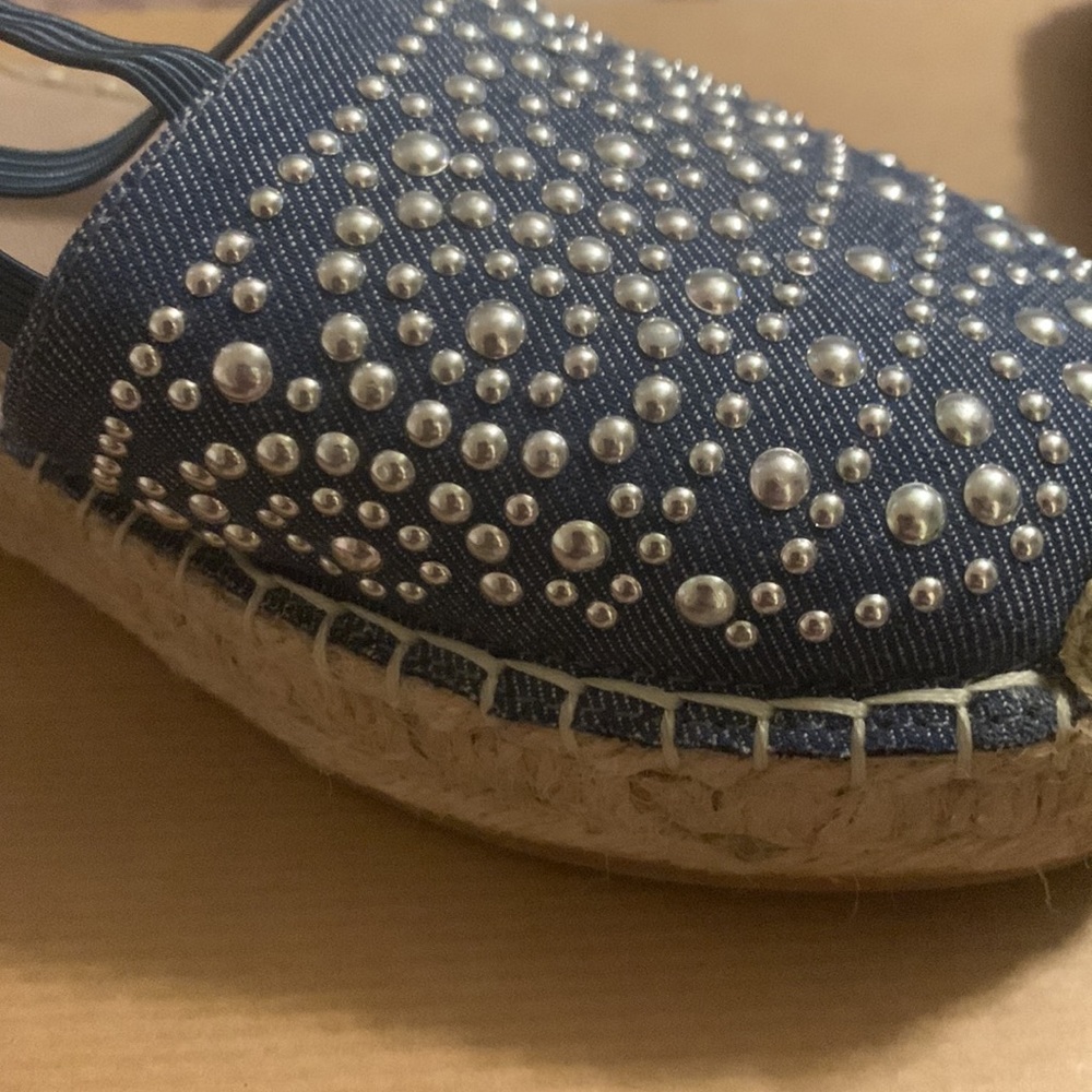 White mountain size 6 blue denim espadrilles - Picture 9 of 14